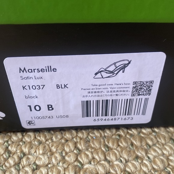 Kate Spade Black Marseille satin lux Classic Heels NWT - Picture 6 of 8